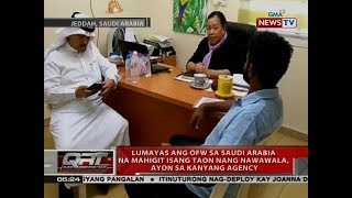 QRT: Lumayas ang OFW sa Saudi Arabia na mahigit isang taon nang nawawala, ayon sa kanyang agency QRT: Lumayas ang OFW sa Saudi Arabia na mahigit isang taon nang nawawala, ayon sa kanyang agency