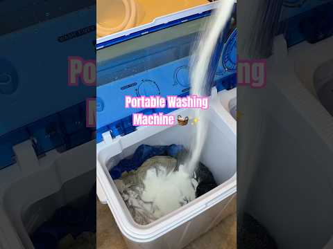 love how convenient this little washer is 🙂‍↔️✨🧺 #shorts