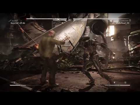 Mortal Kombat X - Jason vs Kitana, Alien (Online)