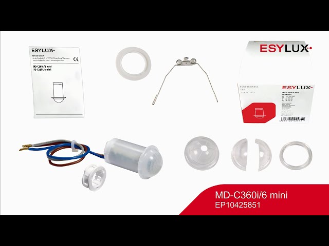 esylux Motion detector md-c360i/6 mini opal frosted