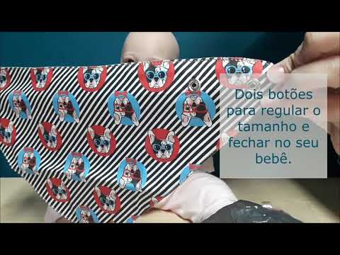 Babador Bandana 100% algodão
