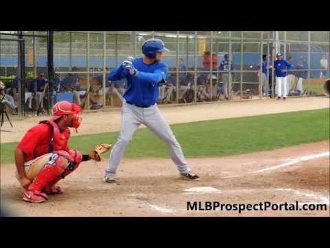 Matt Dean rips double - Blue Jays 2014 MiLB ST
