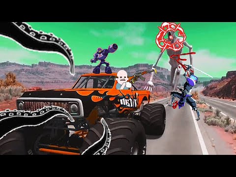 Escape From The Shy Guy (SCP-096) | Monster Truck vs Shy Guy | Beamng Drive