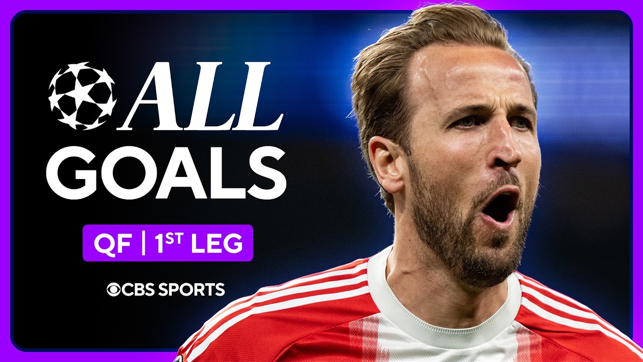 ALL GOALS in the Quarterfinals - Leg 1 of the UEFA Champions League