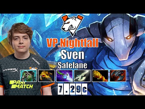 Sven Safelane | VP.Nightfall | SVEN HARD GAME COMEBACK WITH RAPIER | 7.29c Gameplay Highlights