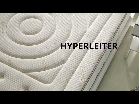 27cm Luxus-Wendematratze mit Kaschmirbezug, 12 Zonen & Visco-Gel-Technologie (H2/H3 Härtegrad) - Second Medium