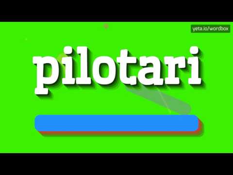 HOW TO PRONOUNCE PILOTARI? #pilotari