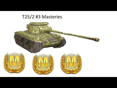 Wot Blitz: T25/2 #3 masteries