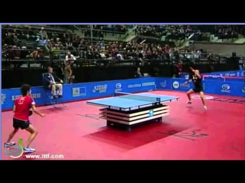 Timo Boll vs Koki Niwa at the German Open Table Tennis tourney Qtr finals