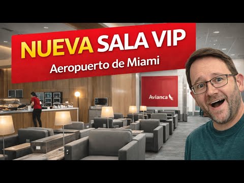 NEW VIP LOUNGE! FULL tour of the AVIANCA LOUNGE at MIAMI Airport 😱
