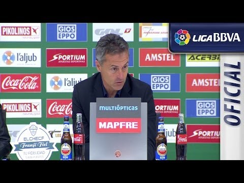 Rueda de Prensa de Escribá tras el Elche CF (0-0) Athletic Club - HD