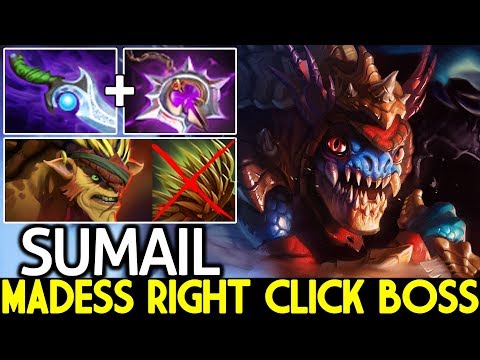 SUMAIL [Slark] Madess Right Click Boss Against Bristleback 7.22 Dota 2