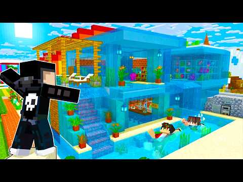 I Turned my House Into a POOL in Minecraft!