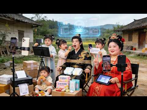 🤯Transmigrated as 200kg plus-size with space!🔥five kids steals dad as husband—he’s a prince!💥#drama