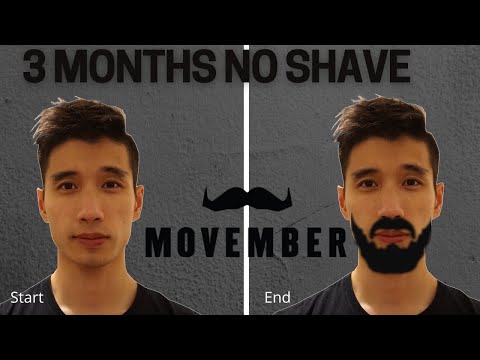 No Shave November CHALLENGE ** Movember Time lapse **