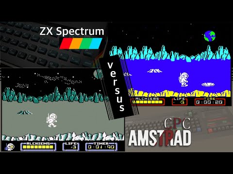 ZX Spectrum vs. Amstrad CPC - 8 games from 1985