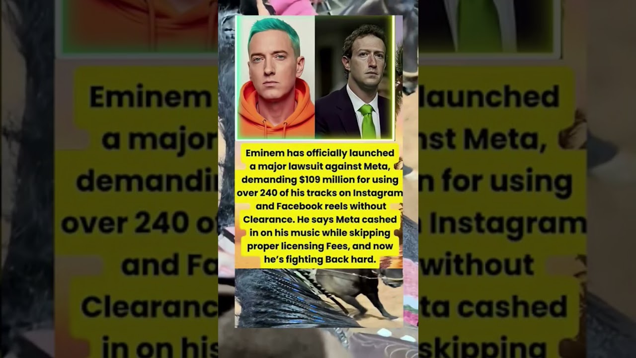 EMINEM SUES META FOR $109 MILLION! He's Not Backing Down#shorts#music#eminem
