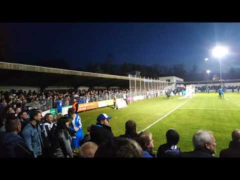 FSV Wacker 90 Nordhausen vs Carl Zeiss Jena 2:0 Die Siegermannschaft kommt in die Kurve 17.04.2019