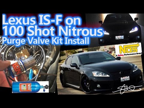 Lexus IS-F on 100 Shot Nitrous (NOS) Purge Valve Kit Install