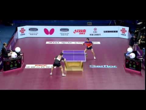 ma long vs fang bo wormup qoros 2015 wttc men single final