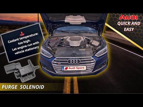 Audi Coolant Warning - How To Change Purge Valve Solenoid On Audi - Coolant Temperature Too High