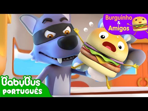 O Lobo Vem Vindo! 🐺 | Aventuras Alimentares | Burguinho e Amigos | Desenho Infantil | BabyBus