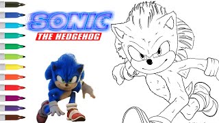 Sonic the Hedgehog Coloring Book Page | Sonic the Hedgehog 2 | Sonic the Hedgehog Movie 2 Coloring