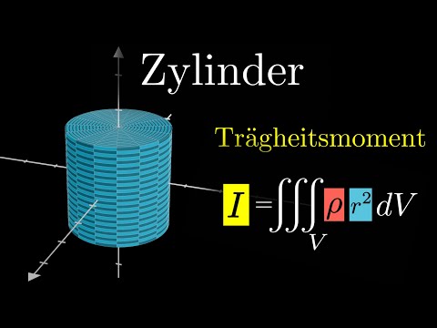 Trägheitsmoment eines Zylinders berechnen - Integral (Physik)