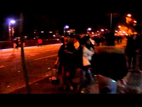 La bomba di coriandoli Sfilata Carnevale di Ivrea 2011