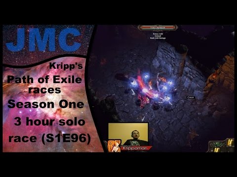 [Alkaiser maphack drama] Kripp's Path of Exile races - Season One, 3 Hour Solo Race (S1E96)