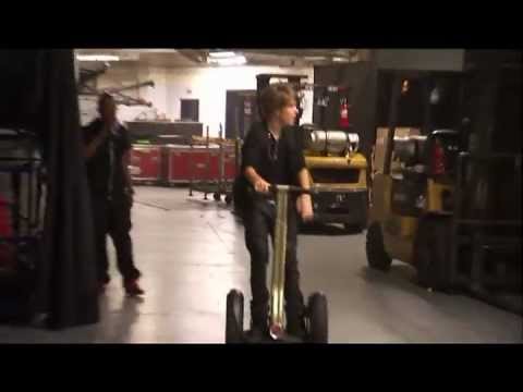 Justin Bieber and His Segway in NEVER SAY NEVER: Director's Fan Cut Edition