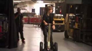 Justin Bieber and His Segway in NEVER SAY NEVER: Director's Fan Cut Edition