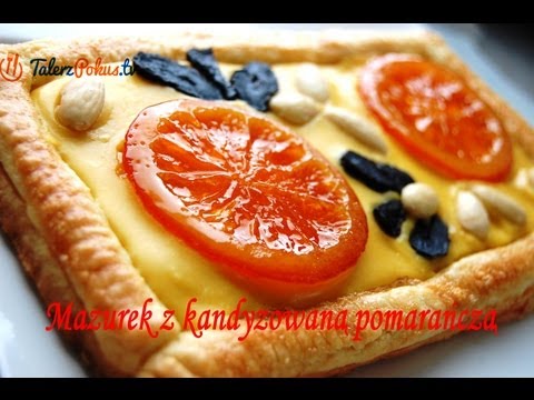 Mazurek z kandyzowaną pomarańczą - TalerzPokus.tv