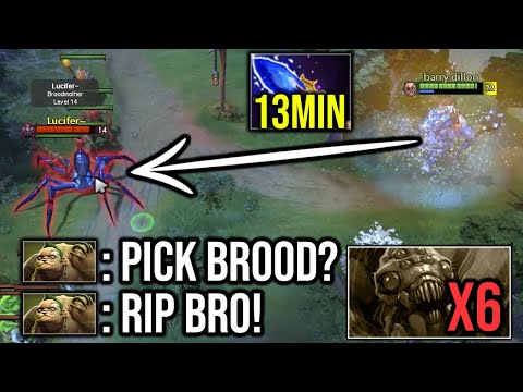 How to have 13Mins Aghanim? This pudge show no mercy to rank 900 broodmother.