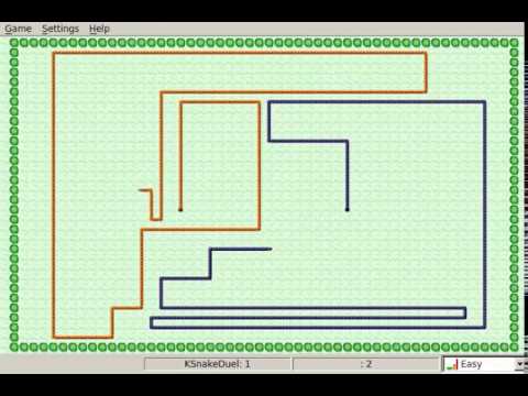 Ksnakeduel ·· KDE games ·· Linux Native Gameplay