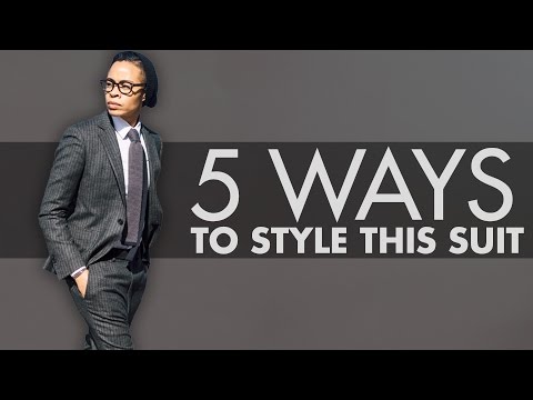 5 Ways To Wear Charcoal Pinstripe Suit | Genderless | Androgynous | Women In Menswear | She's a Gent Video