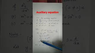 Auxiliary equation#shorts#youtubeshort