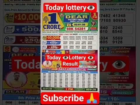 1pm dear lottery result/1pm dear lottery live/1pm ddear lottery result today/Kerala lottery result