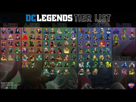 End Game PvP Tier List - July 2019 - DC Legends Mobile