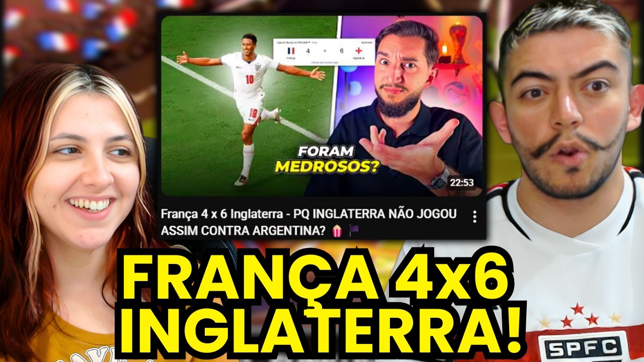 França 4 x 6 Inglaterra - PQ INGLATERRA NÃO JOGOU ASSIM CONTRA ARGENTINA? 🍿🏴󠁧󠁢󠁥󠁮󠁧󠁿| react
