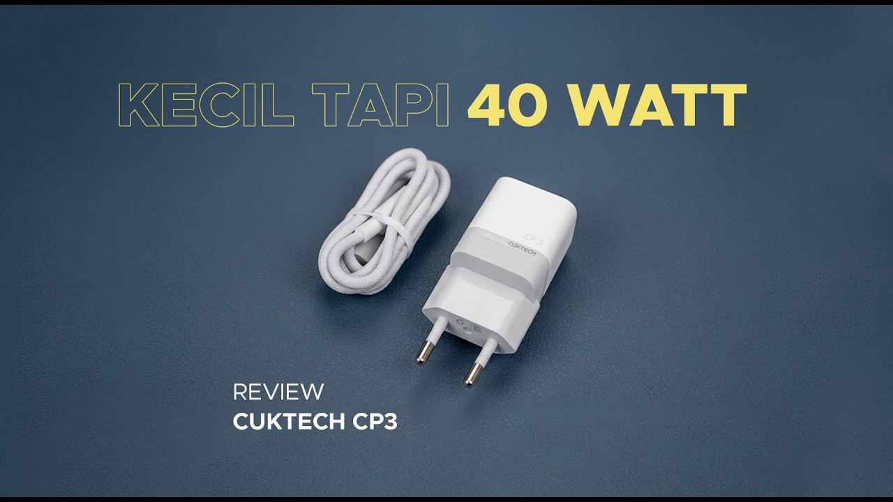 Baru Beli HP Tapi Gak Dapet Charger? CUKTECH CP3 40W Solusinya! | Review Indonesia
