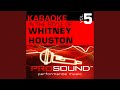 Joy Karaoke Instrumental Track In The Style Of Whitney Houston