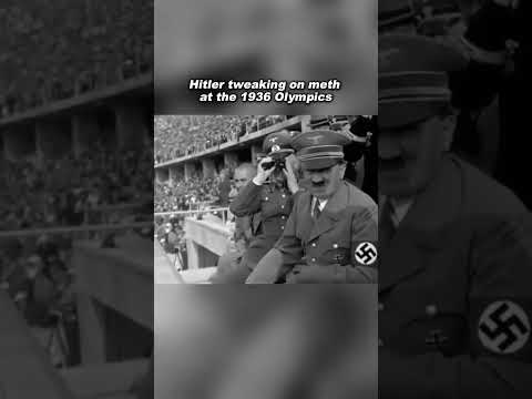 Hitler at the 1936 Olympics, while allegedly on meth