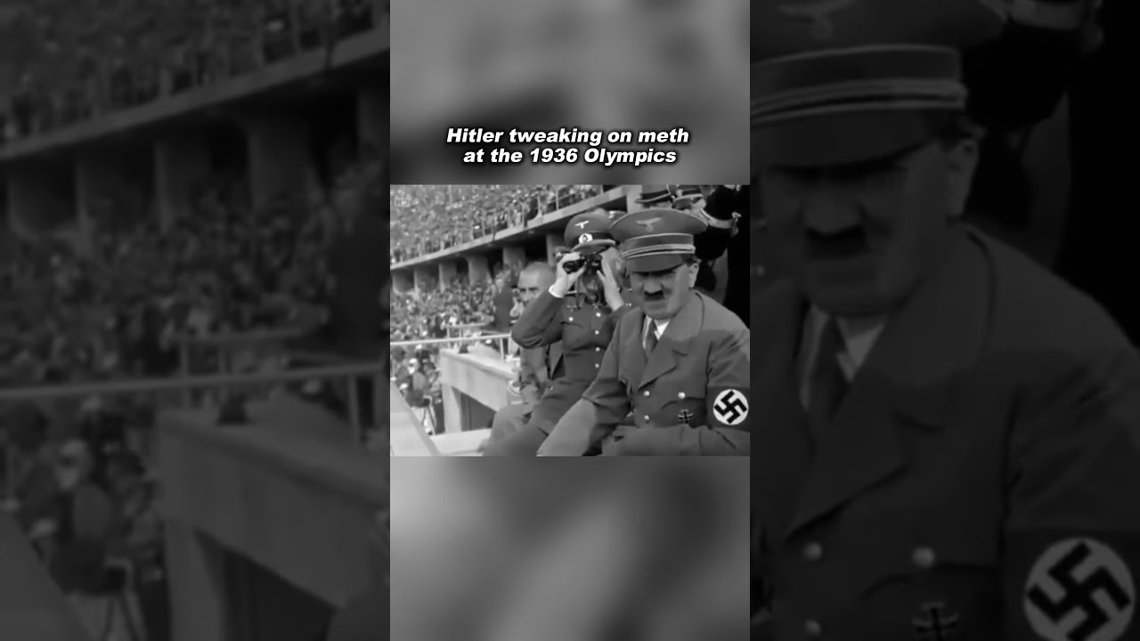 Hitler at the 1936 Olympics, while allegedly on meth