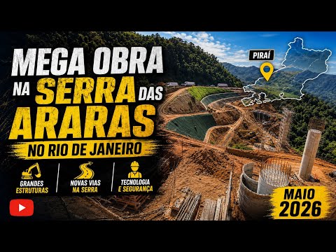 SERRA DAS ARARAS RJ, ATUALIZAÇÃO DA OBRA  DA PISTA DE SUBIDA EM MAIO 2026. 