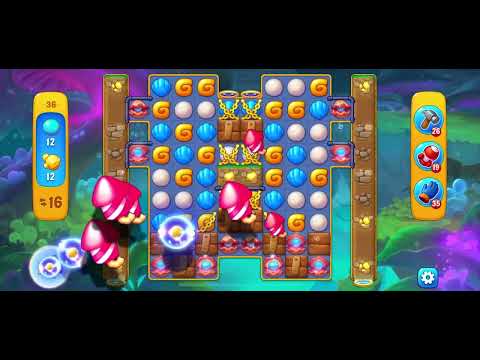 Fishdom Gameplay Stage 36 - Stage 37 - Atlantis Cup - Hard Level - No Booster