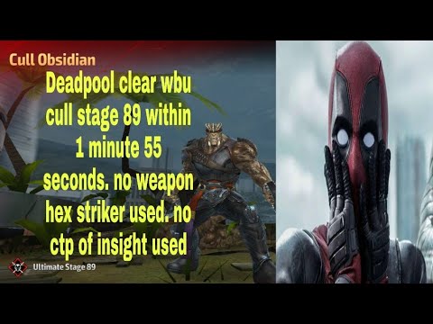 Deadpool clear wbu cull obsidian stage 89, marvel future fight