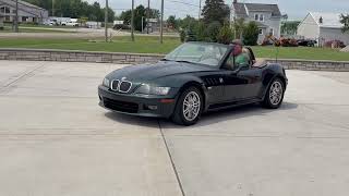 2000 BMW Z3 Roadster 2.8 Start Up & Driving Off