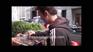 Eddie McClintock - Signing Autographs at his NYC Hotel 