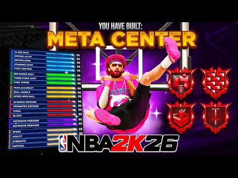 My "META CENTER" BUILD IS DOMINATING NBA 2K26! BEST PF/CENTER BUILD on NBA 2K26